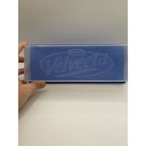 Kraft Velveeta Cheese Box Keeper Storage Container Blue Plastic 2 lb Block
